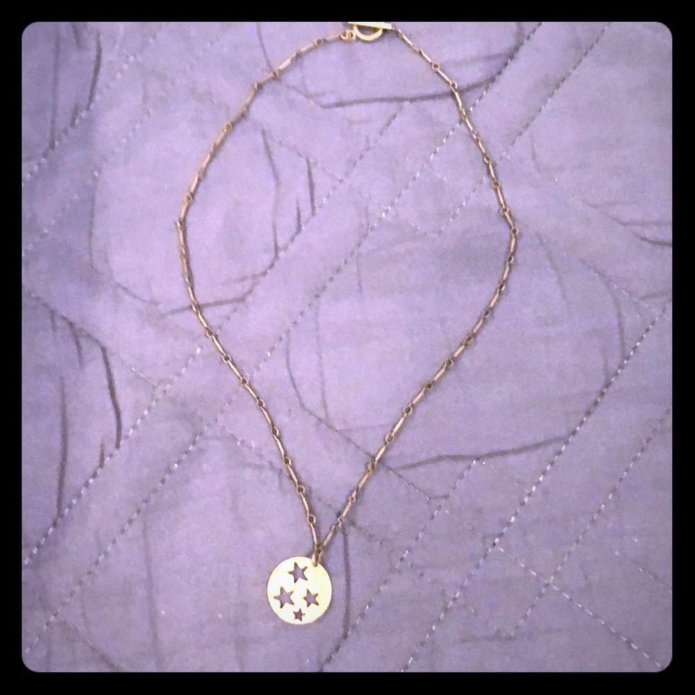 Choker style star cut out necklace